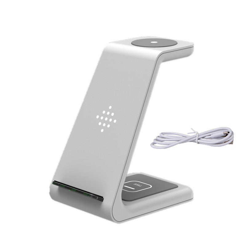 Wireless Charger Compatible With Iphone12 Three-In-One Charging Stand Iwatch6 Fast Charging Base Wireless Charger Compatible With Iphone12 Three-In-One Charging Stand Iwatch6 Fast Charging Base